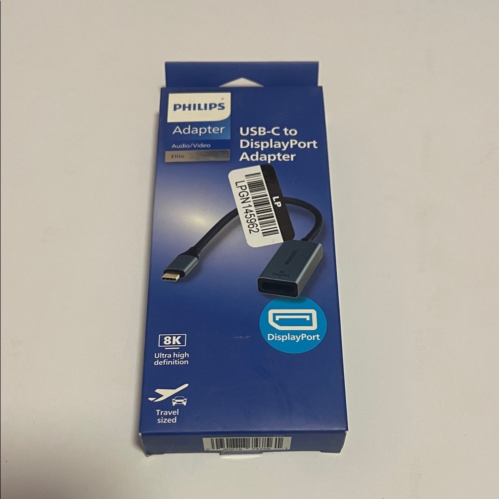 Philips Elite~8K {USB-C }to Display Port Adapter Ultra High Definition
